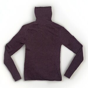 L.L. Bean 100% Wool Turtleneck Sweater Women’s XS Purple Plum